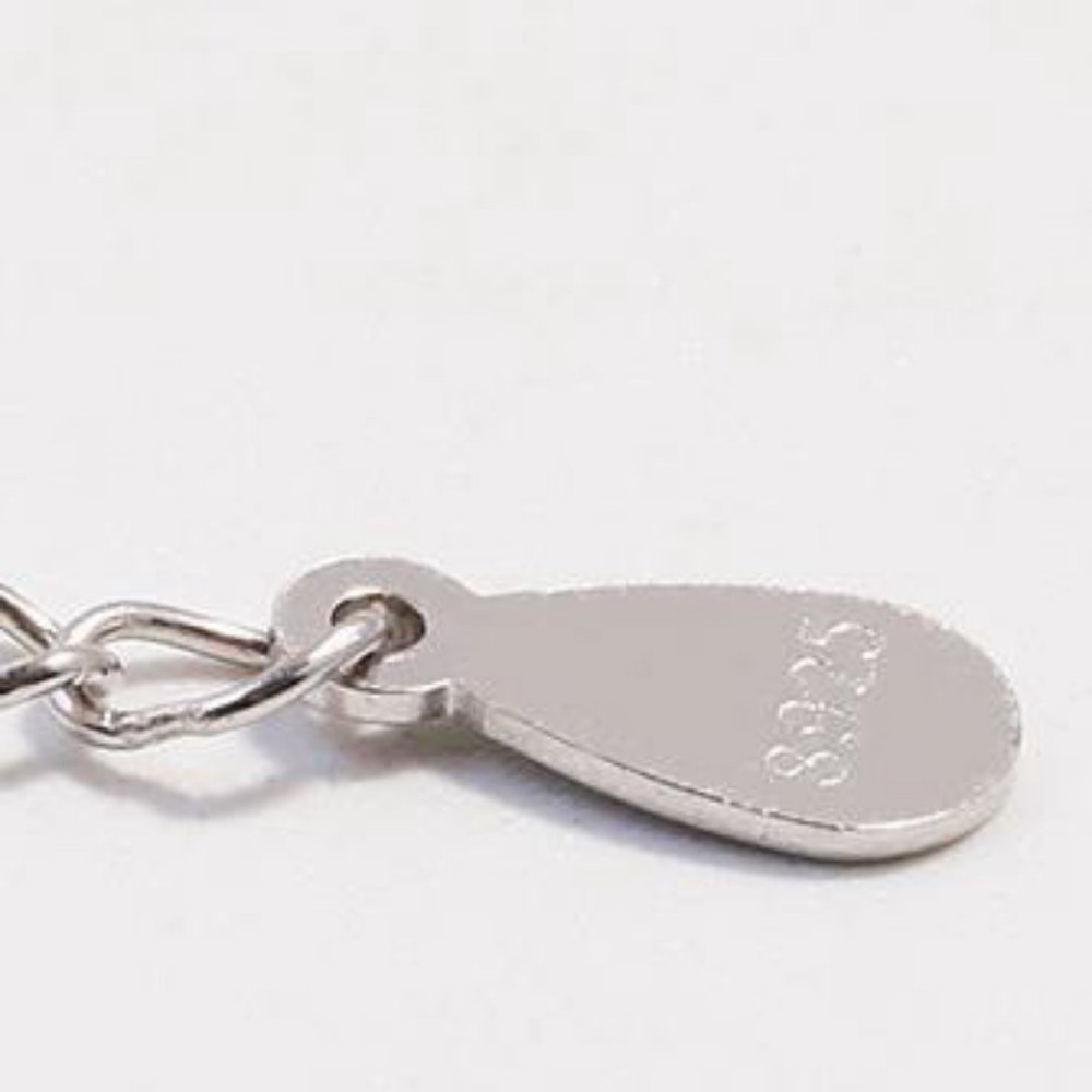 NEW 925 Sterling Silver Diamond Star Necklace - Picture 8 of 8